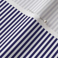 Navy blue and white eighth inch stripes - horizontal