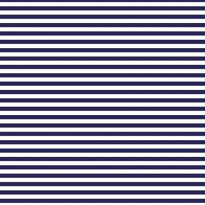 Navy blue and white eighth inch stripes - horizontal