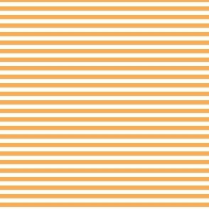 Orange and white eighth inch stripes - horizontal