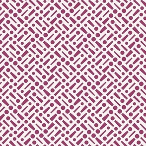 Dotty Grid - Boysenberry - small scale