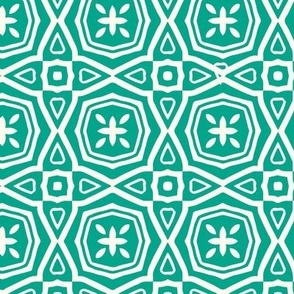 Itzel geometric, arcadia green, 3 inch