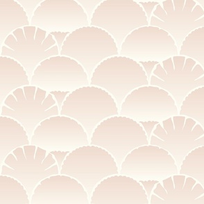 Rustic Scallop Blush on Natural - XL