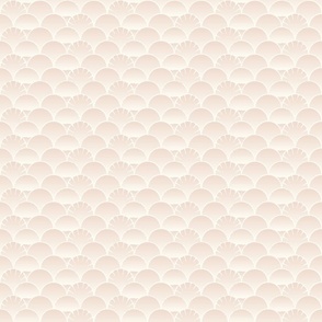 Rustic Scallop Blush on Natural - Small