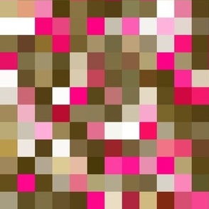Pixelated Camouflage - Cherry Blossom