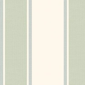 Elegant Stripes - Pale Green and Gray on Cream   (TBS180)