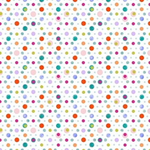 colorful polka dots   