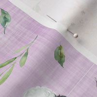 Farm animals lilac linen
