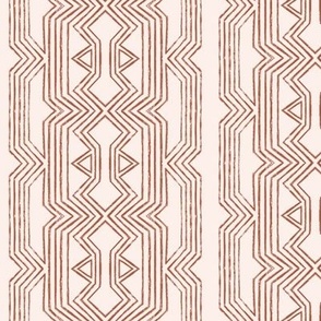 Norr Lines Vertical stripe Ivory Brown Sienna 