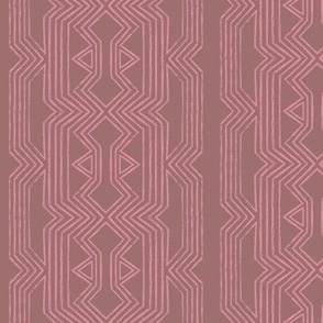 Norr Lines  Vertical stripe dark mauve pink