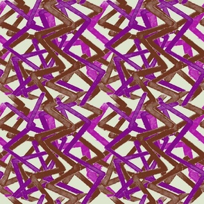 Zig Zag, Purple & Brown