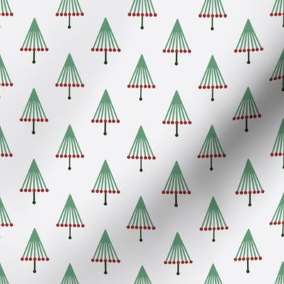 modern Christmas trees - evergreen