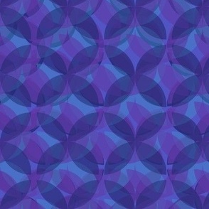 overlapping purples