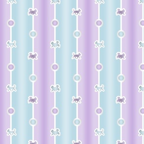 Chihuahua Bead Chain - cotton candy