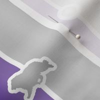 Collie Bead Chain - purple silver