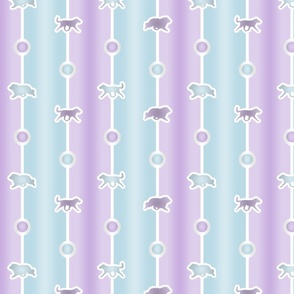 Collie Bead Chain - cotton candy