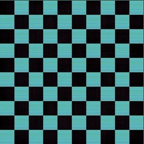 Checker Board - deep turquoise