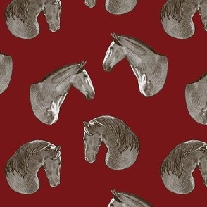 Vintage Horse Fabric, Wallpaper and Home Decor   Spoonflower