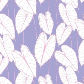 SMALL Pastel Summer - poi-fect elephant ear leaf_ lilac and cotton candy