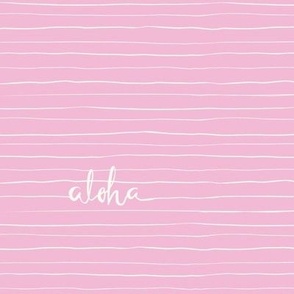 pastel summer - aloha stripe - cotton candy