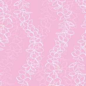 Pastel Summer - plumeria lei_ cotton candy pink