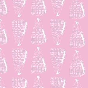 Pastel Summer - cone shells_ cotton candy pink