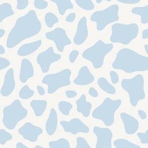 Baby Blue Cow Print
