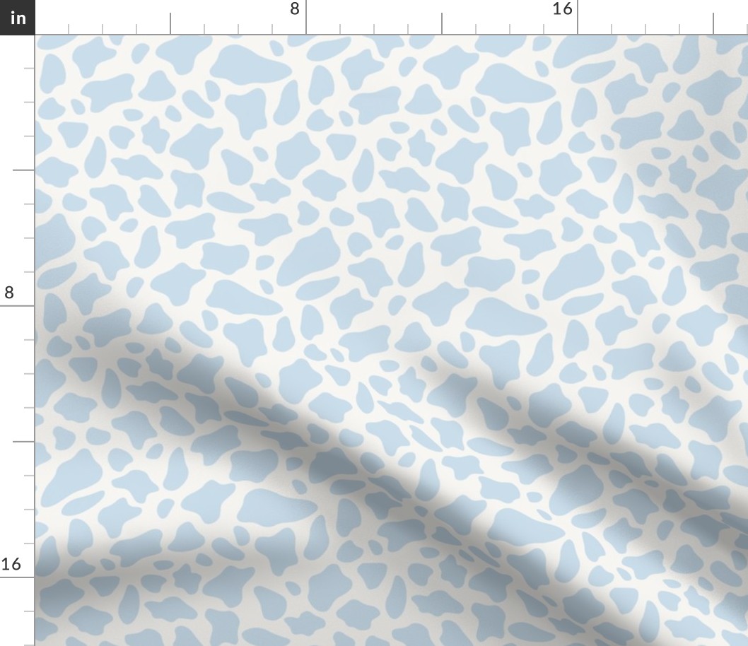 Baby Blue Cow Print