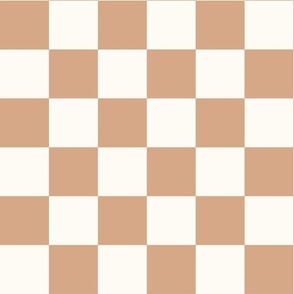terracotta checkerboard