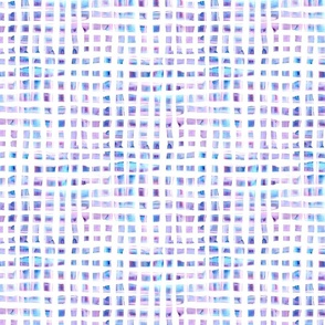 Irregular Watercolor Checker - Purple