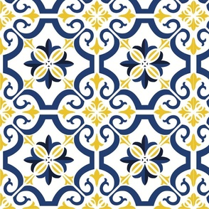 Portuguese style tile pattern 