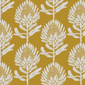 Protea_In Bloom Olive and ivory_Jumbo Large scale