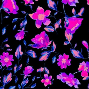 Painted flowers - series 1 - medium