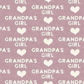 Grandpa's girl - mauve - C22