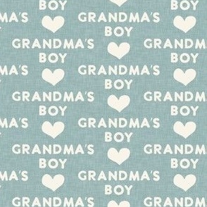 Grandma's boy - dusty blue - C22