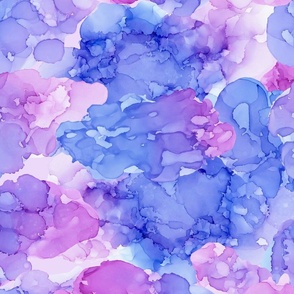 purple pink blue abstract alcohol ink