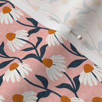coneflowers - white coneflower echinacea - pink/teal - LAD22