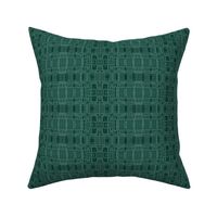 Green Embossed Leather