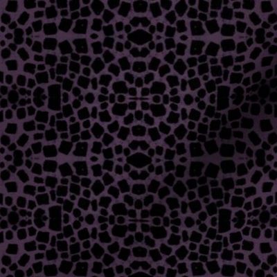 Dark Purple Textured Novelty Leather