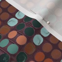 Novelty Leather with painted dots
