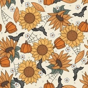 Halloween Sunflowers