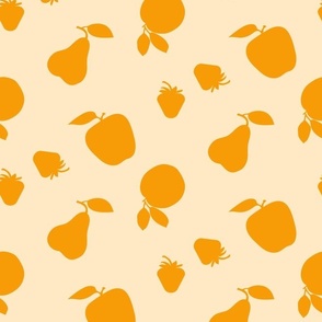 Fruit Silhouettes - Yellow