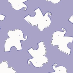 Funky Elephants / purple