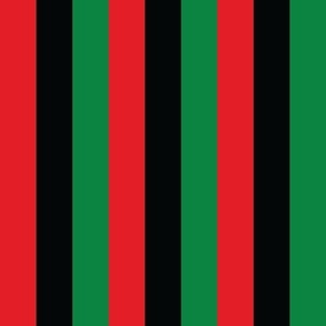 African flag in red,  green and black