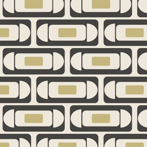 Retro Modern Rectangle_gray_charcoal-Large