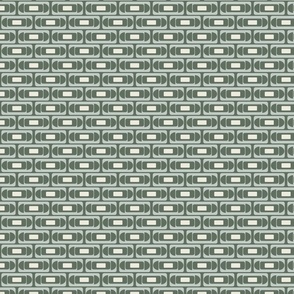 Retro Modern Rectangle_green_lt blue Small