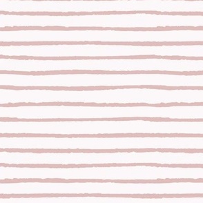 Stripes / small scale / soft pink simple minimal organic stripes