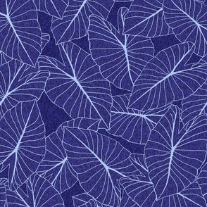 jumbo-Taro Leaf-reverse_dark royal blue