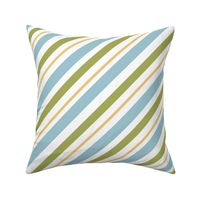 Blue, green, yellow, and white diagonal stripes