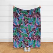 Miami Tropical Leaves | Pink | Oversized