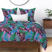 Miami Tropical Leaves | Pink | Oversized